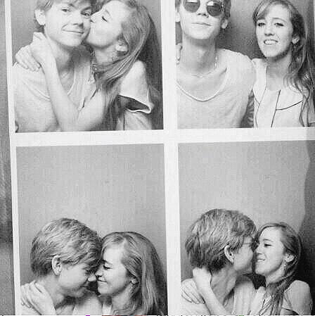 With this beautiful girl.