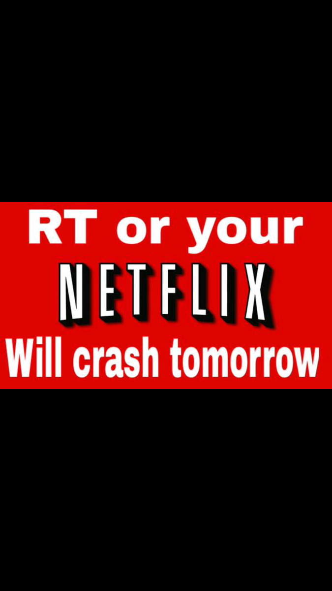 HBurns00's tweet photo. "@Maddy_Mallaley: Why does my Netflix not work all I want is to watch OITNB :(((("
Because you did not RT this http://t.co/mIimir64cw