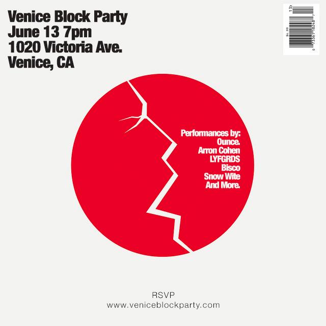 ounceltd's tweet photo. This Saturday Ounce. Live At The Venice Block Party (LA). 
RSVP At: http://t.co/Jv0NH458yE
OZ Set at 8PM http://t.co/q6YpM1s7Rz