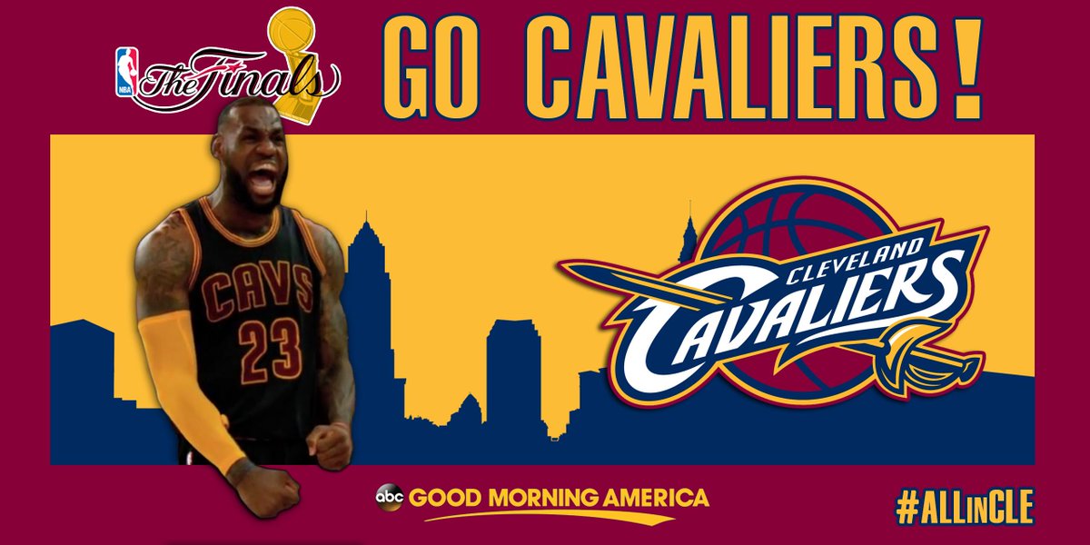 Retweet if you're rooting for the Cleveland <a href="/cavs/">Cleveland Cavaliers</a> tonight in Game 4 of the #NBAFinals on <a href="/ABC/">ABC News</a>! #ALLinCLE