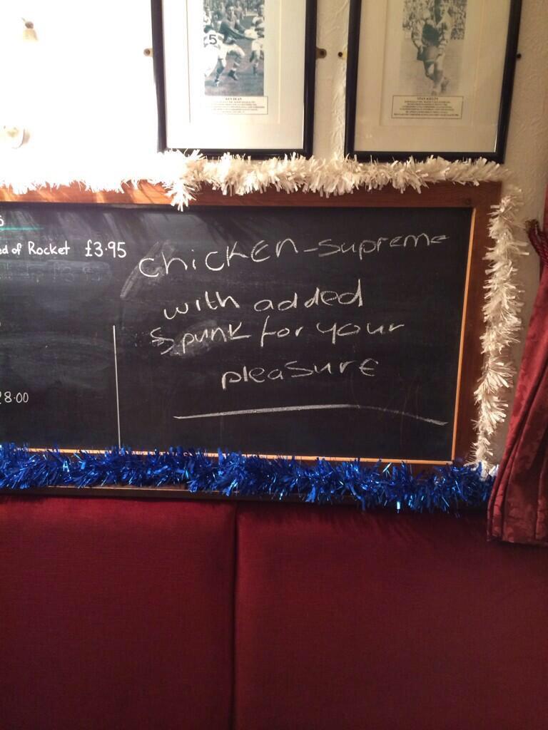PinkBagMan's tweet photo. Just getting the specials board ready for if the Fax lads call down later http://t.co/XRsncXUfnm