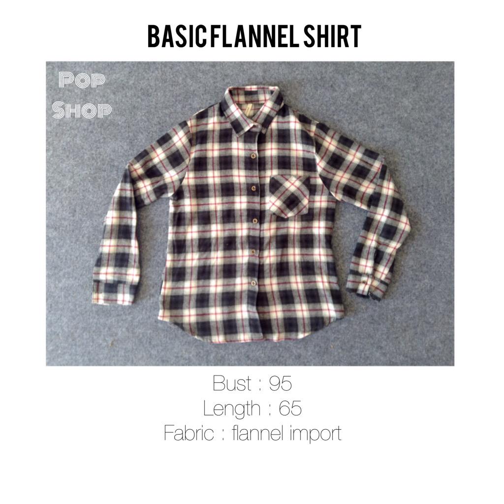 Basic flannel, idr. 100.000 Asli Import Bangkok 💃💃