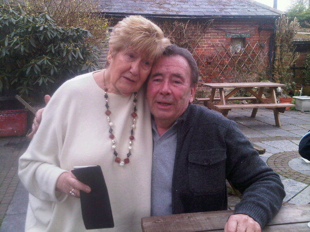 Happy Birthday Reg Presley, here he is with my mum. Spoiler alert: drink may have been taken... 