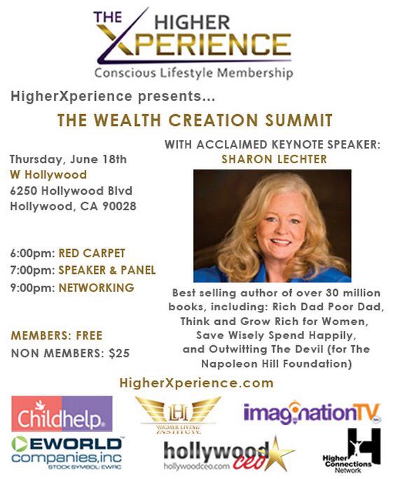 Sharon Lechter On Twitter Join Me For The Higher Xperience