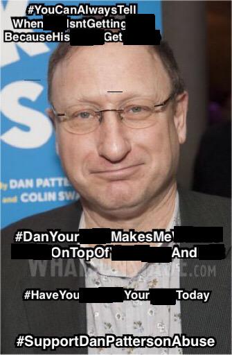DPatzMLevFanCon's tweet image. #SupportDanPattersonAbuse #TooHotForTwitter