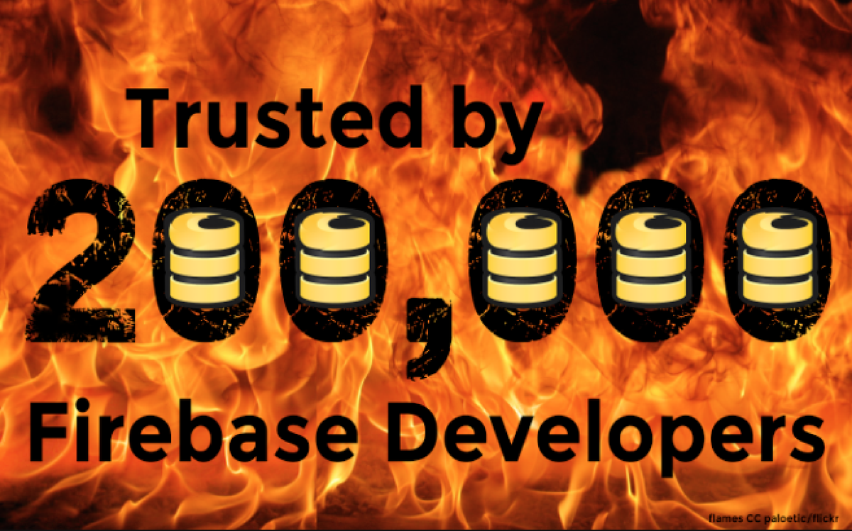 FirebaseCamb's tweet photo. 200,000 developers now build apps with Firebase! https://t.co/3Vb9N9QtrJ http://t.co/pq36luzwWc