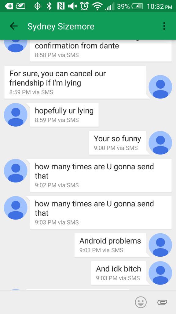 BrentMahasi's tweet image. Love getting every text eight times #androidproblems