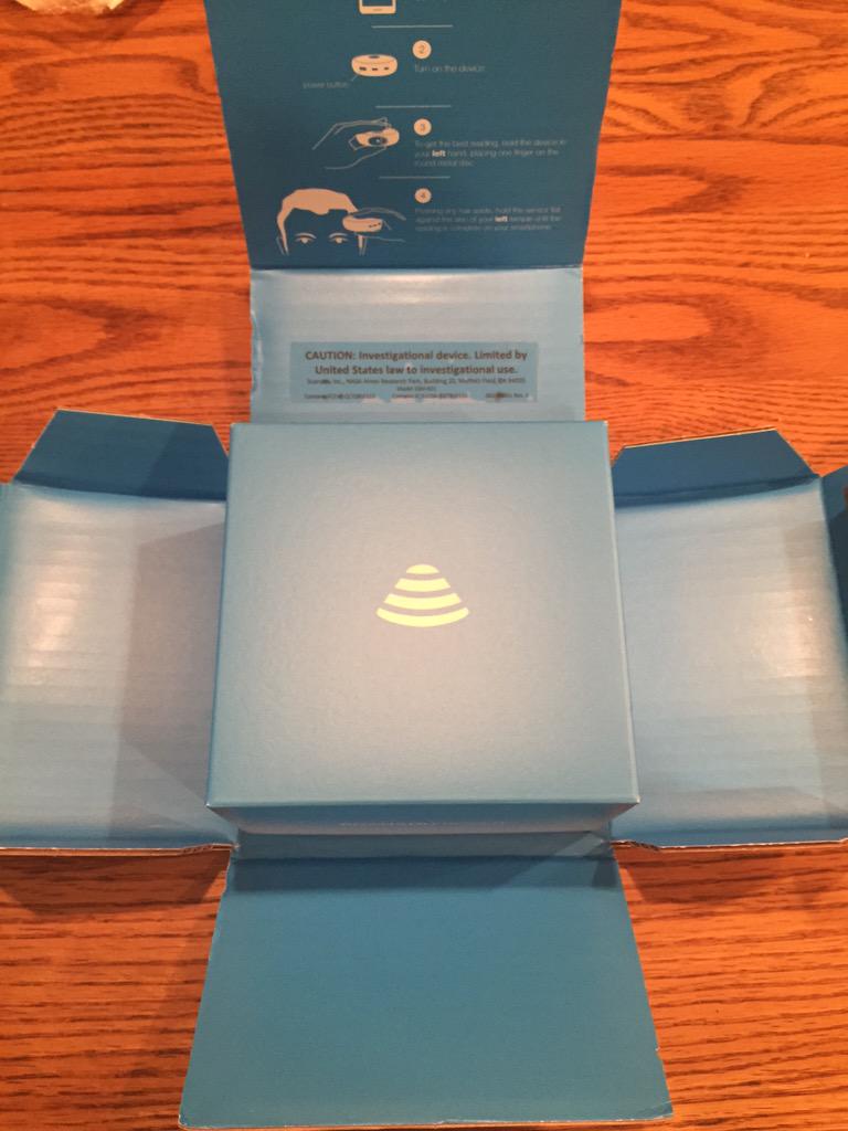 SvenC's tweet image. Super excited to get my @scanadu Scout in the mail! Thanks @walterdebrouwer @sam_debrouwer &amp;amp; @JohnNosta! #quantself