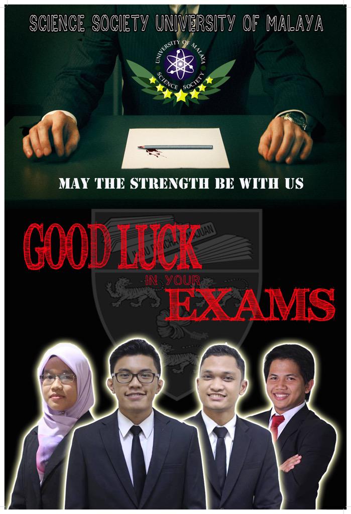 SCIENCESOCUM's tweet photo. Goodluck everyone. May the strength be with us. 🎓🎊🎉💪🏻

#ExamWeek
#KitaSatuSainsKan
#Science4All http://t.co/NZTpn2CPiv