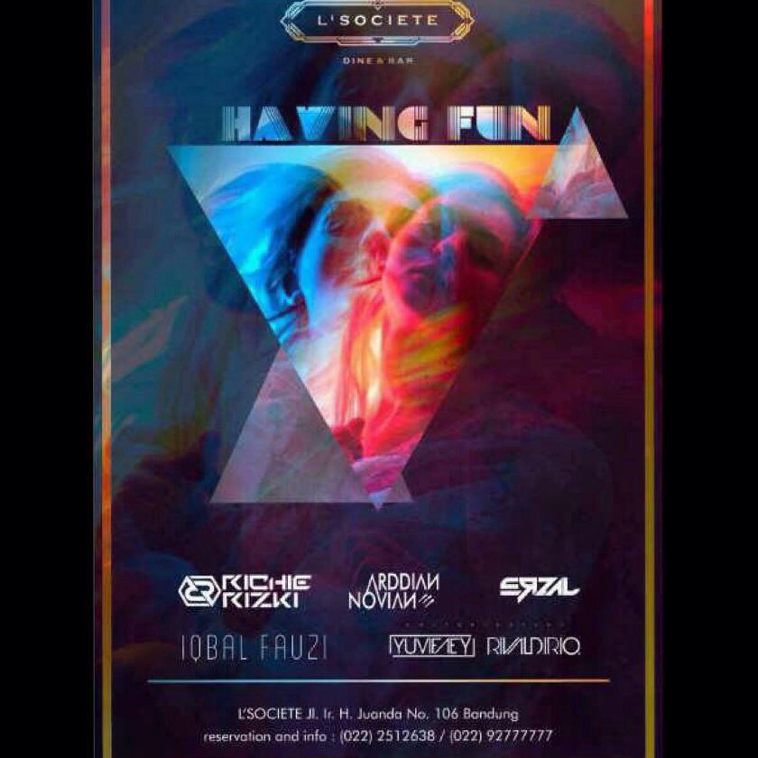 richierizki_'s tweet photo. @BandungHits #BDGTONIGHT "HAVING FUN" FRIDAY. 12/06/15 @LSOCIETE BDG W/ @RICHIERIZKI_ @YUVIFAEY @RIVALDIRIO_ http://t.co/vJ1tRNqA2u