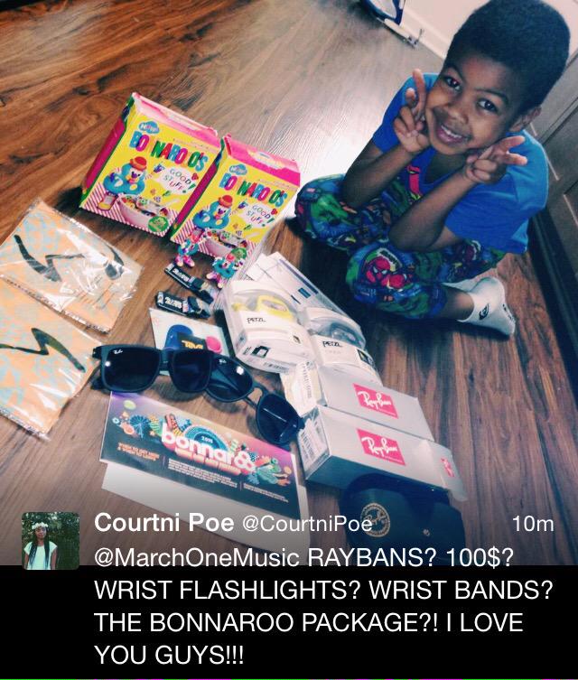 MarchOneMusic's tweet photo. #ROOFORTWO winner is headed to #Bonnaroo in style with .@ray_ban &amp; .@Petzl and $ from .@AmericanExpress http://t.co/liDdxC61PF