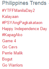YouTube_CPH's tweet photo. #1 Top Trend, already! #YTFFManilaDay2 SLAYYYY http://t.co/01TBmHCD3C