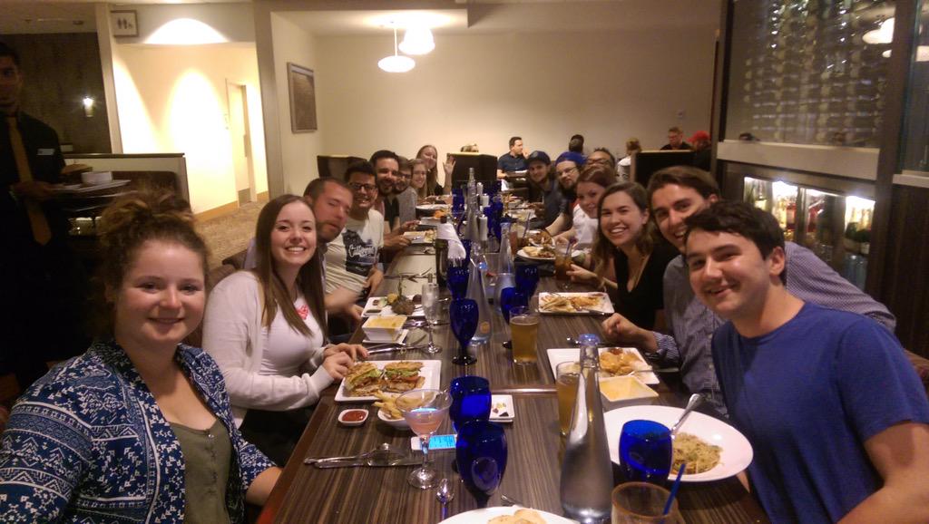CampusTrust1's tweet photo. Great dinner with the #eastcoast at @yourCOCA, miss you @KenFitzP, @jvess50, @poconn91 and @Arom #COCA2015 #1ofeach http://t.co/cqO0uMuthB