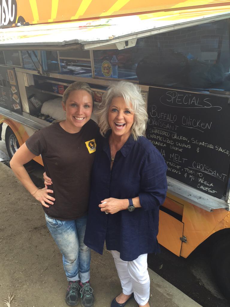 Look who stopped by today: Paula Deen. She said the Nutella Croissant was the best she had in a long time!!