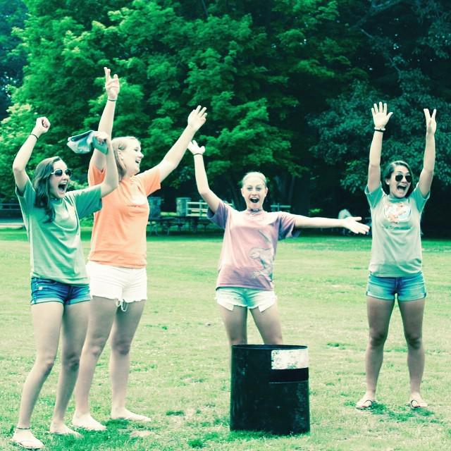 slothnation's tweet photo. Hope everyone is as excited as the chicas in the pic are for the t-shirt sale tomorrow at the senior symposium!!! Y… http://t.co/CEQGSDkAOG