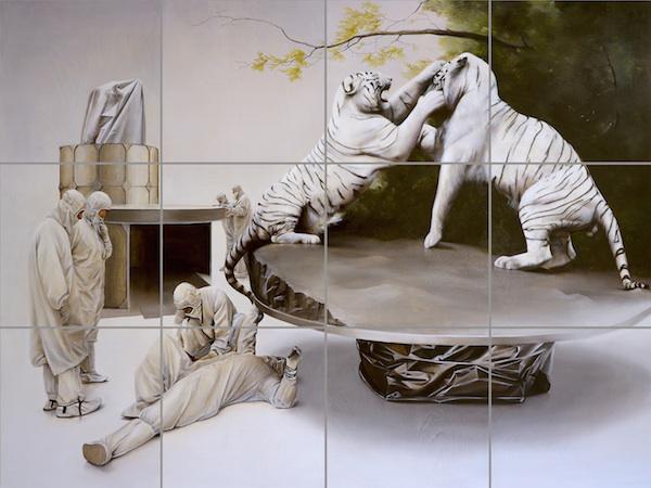 ravencontemp's tweet photo. @naimamorelli chats to Sam Leach about his work in Venice for Personal Structures  http://t.co/uz0916wMHa http://t.co/8hxadECBaw