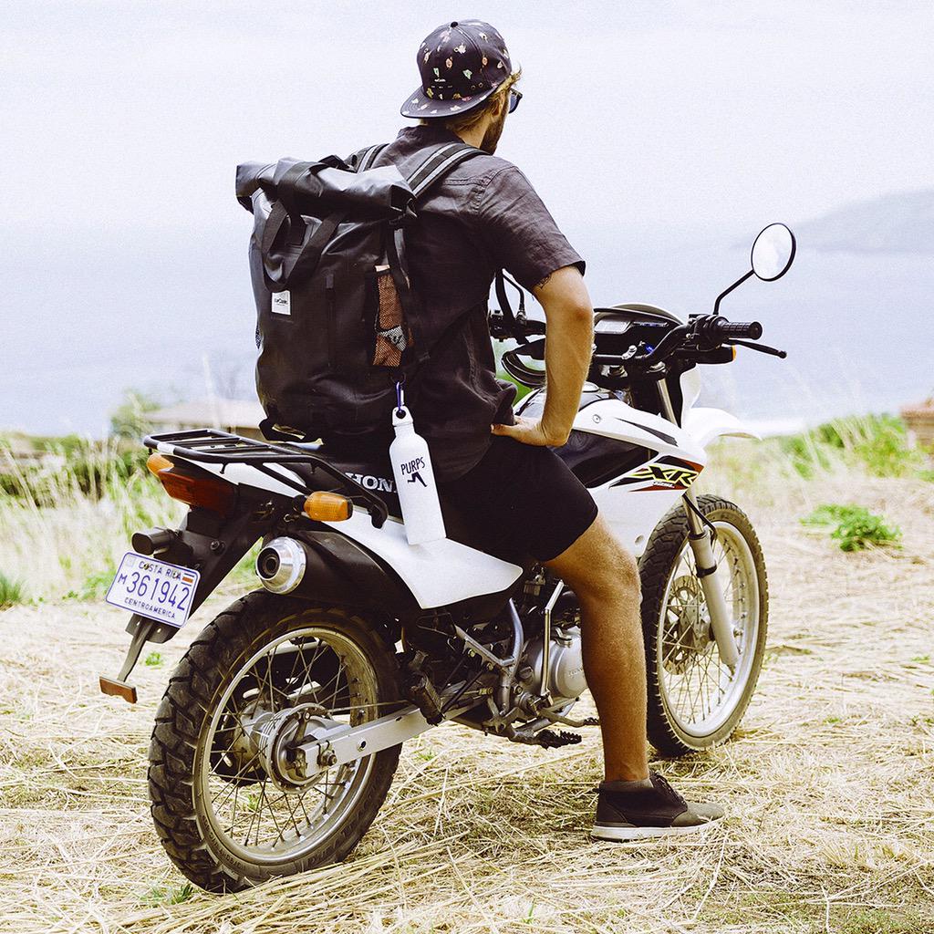 purps's tweet photo. Purps + @ourCaste || Location: Somewhere in Central America || Purps Vita T/H + reusable bottle || #PurpsLife ---> http://t.co/Q920m8LqfL