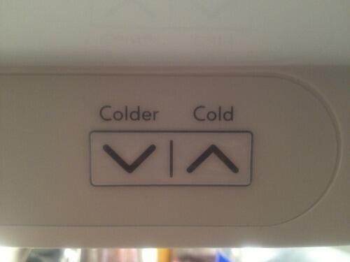 9GAG's tweet photo. the temp controls in my fridge are the same as the ones in my heart http://t.co/qLXnDvxX0B