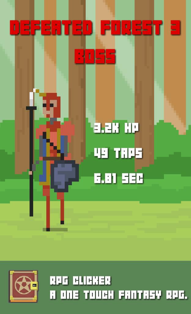 _richardddh's tweet photo. Defeated Forest 3 Boss in a battle to the death in RPG Clicker: http://t.co/IcGaimNk73 Now on iOS! #rpg #clicker http://t.co/DIk7of3stw