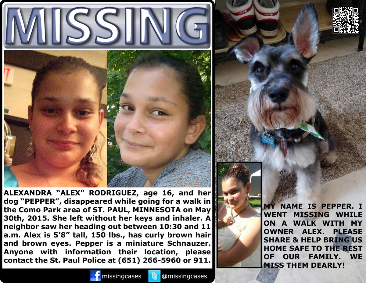 MissingCases's tweet photo. @HeatherMcDonald RT #HelpFindAlex Alexandra Rodriguez & her dog Pepper vanish #ComoPark #STPAUL #SaintPaul #MINNESOTA http://t.co/WPVMdGzBIt
