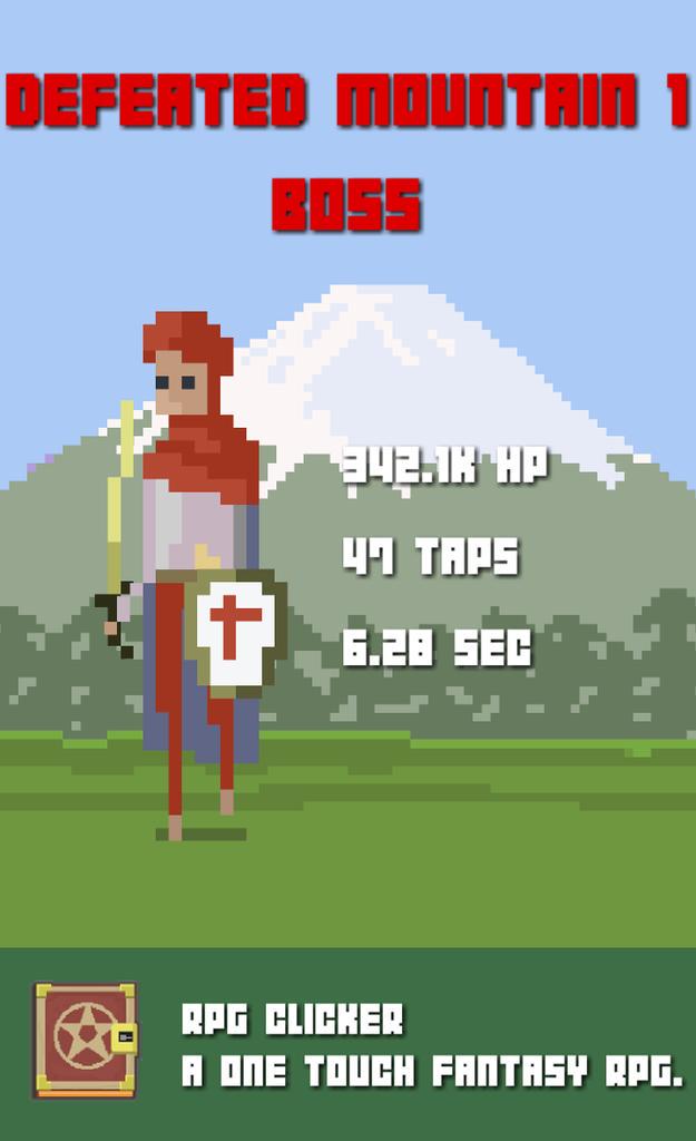 _richardddh's tweet photo. Defeated Mountain 1 Boss in a battle to the death in RPG Clicker: http://t.co/IcGaimNk73 Now on iOS! #rpg #clicker http://t.co/QHsuqVIL9F