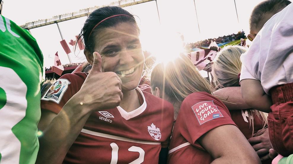 Happy birthday to captain Christine Sinclair ( This is surely a special one! 
 