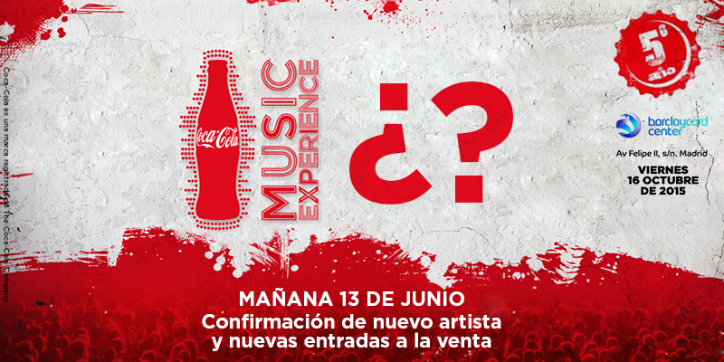 CocaCola_es's tweet photo. ¡#SoyFelizCuando pienso que solo quedan 24h para conocer el próximo artista #CCME! ¿Quién te haría feliz que fuera? http://t.co/nxQJOU7Gtx