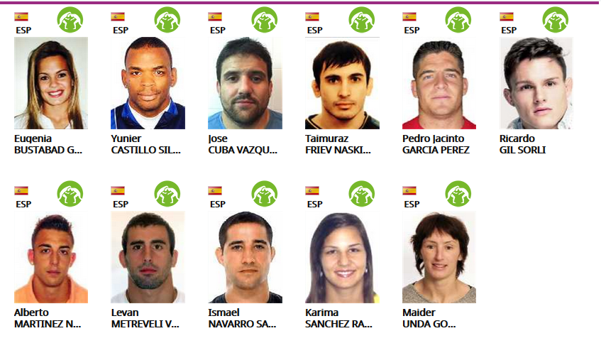 Baku 2015 Lucha Grecorromana #ESP
<a href="/Ismael66kg/">Ismael Navarro</a>
<a href="/rikiii1989/">Rikiii1989</a>
Pedro Jacinto Garcia