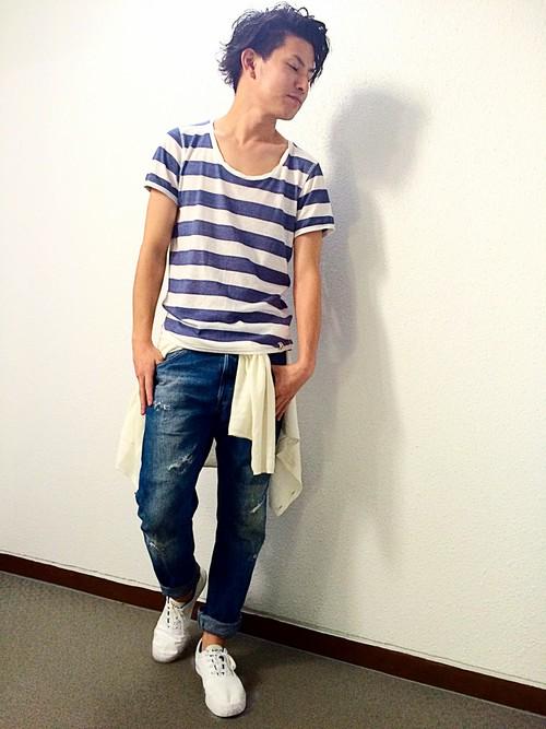 Sakidori On Twitter ボーダーtシャツのおすすめ夏コーデ集 メンズ