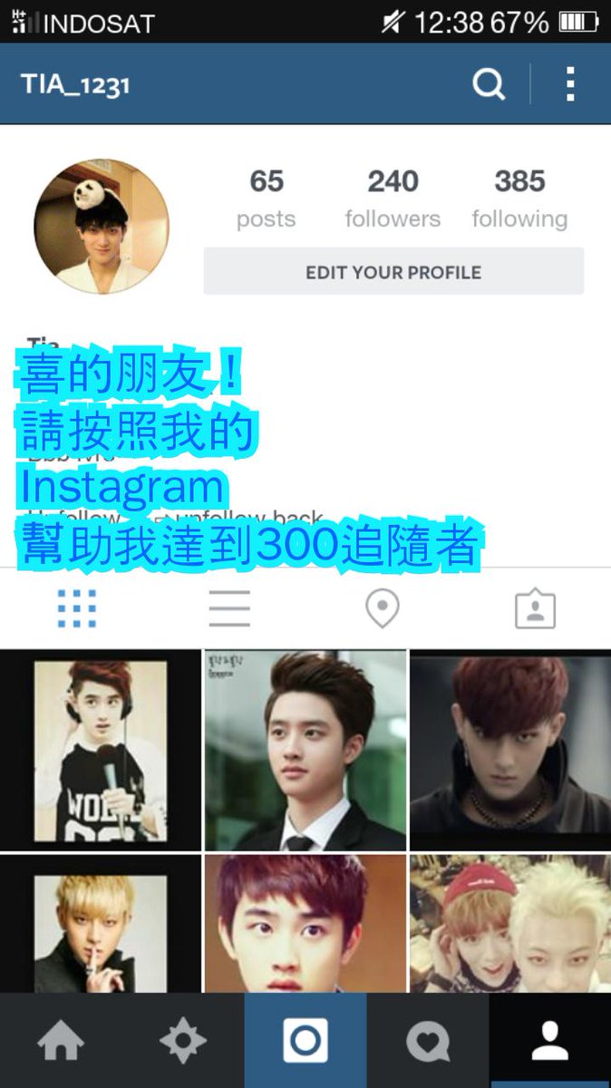 喜的朋友！請按照我的Instagram，幫助我達到300追隨者
Hi friends, please follow my instagram, help me to reach 300 follower ok, thanks ツ