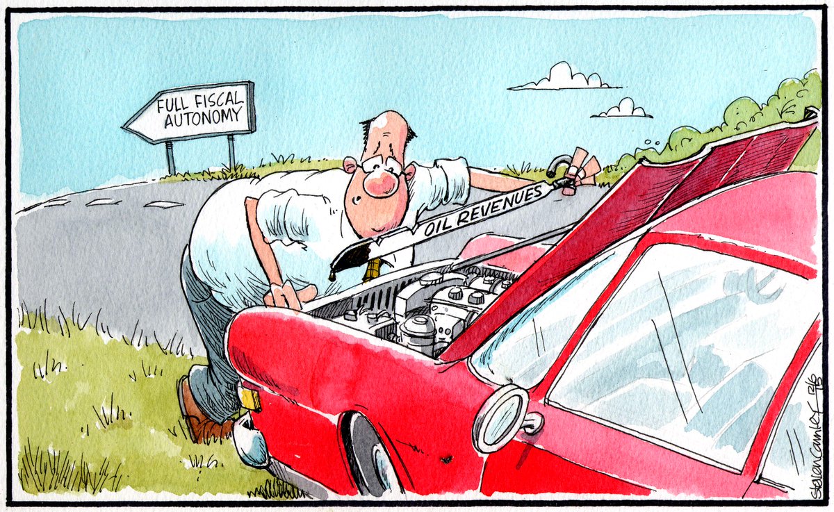 heraldscotland's tweet photo. Camley's cartoon #snp #oil #fullfiscalautonomy #scotlandbill http://t.co/OSNOrmkxzV