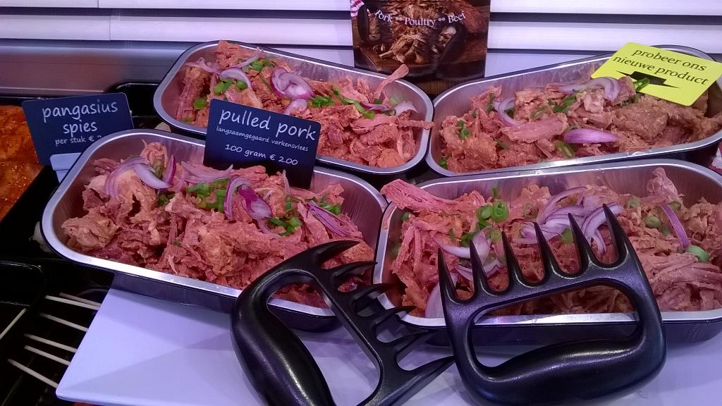 Echt pulled pork gemaakt met de originele meat claws uit USA