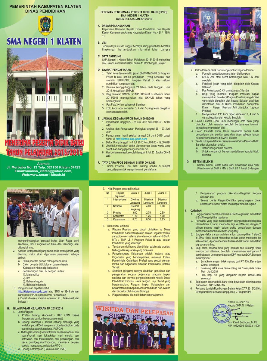 Informasi PPDB Online SMA Negeri 1 Klaten tahun 2015 <a href="/SMANSAKLT/">SMA N 1 Klaten</a> <a href="/kabarklaten/">Kabar Klaten</a> sman1-klt.sch.id