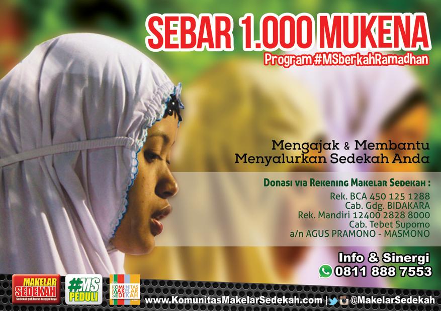 Tadi malam, #MSPusat menerima sedekah 100 mukena utk program #MSBerkahRamadhan. Alhamdulillah.. Jazakumullah Khairan