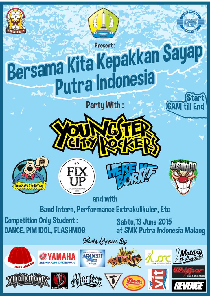 Besok sam with <a href="/YCRskapunk/">YoungsterCityRockers</a> <a href="/justkiddpoppunk/">Just Kidd</a> <a href="/HerewebornMlg/">HERE WE BORN</a> etc support by <a href="/jellyjamco/">Jelly Jam Co</a> <a href="/MalangAweSam/">Malang AweSam</a> @Morfeen13Mlg