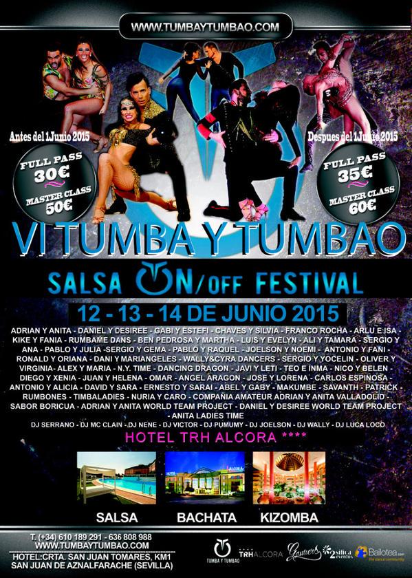 40gradosprod's tweet photo. Hoy comienza el VI #tumbaytumbao en Sevilla,donde se congregará lo mejor de la salsa, bachata y kizomba internacional http://t.co/wj7oycVwdf