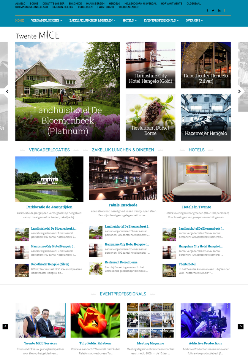 Goed nieuws! twentemice.nl is nu een online congresgids! Alle vergaderlocaties in #Twente op 1 site RT=cool