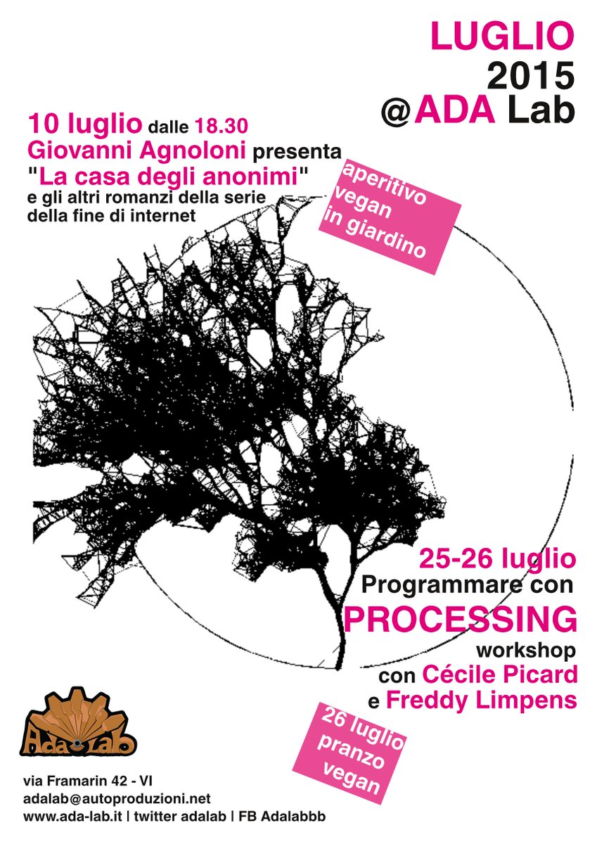 adalab's tweet photo. Le residenze artistiche e il programma dell'estate di @ADALab http://t.co/lJXApKFWF3
