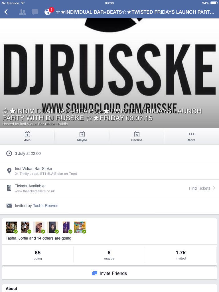IndiVidBarStoke's tweet photo. If you don't know by now DJ RUSSKE is making a return to us on the 3rd of July! Tickets are available now http://t.co/4hWrea8bYc