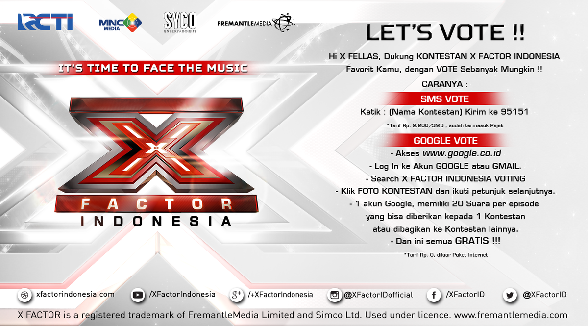 Km udh vote peserta favorit kamu blm?? vote dulu yukk, caranya liat digambar ini yaa #XFactorID <a href="/OfficialRCTI/">RCTI</a>