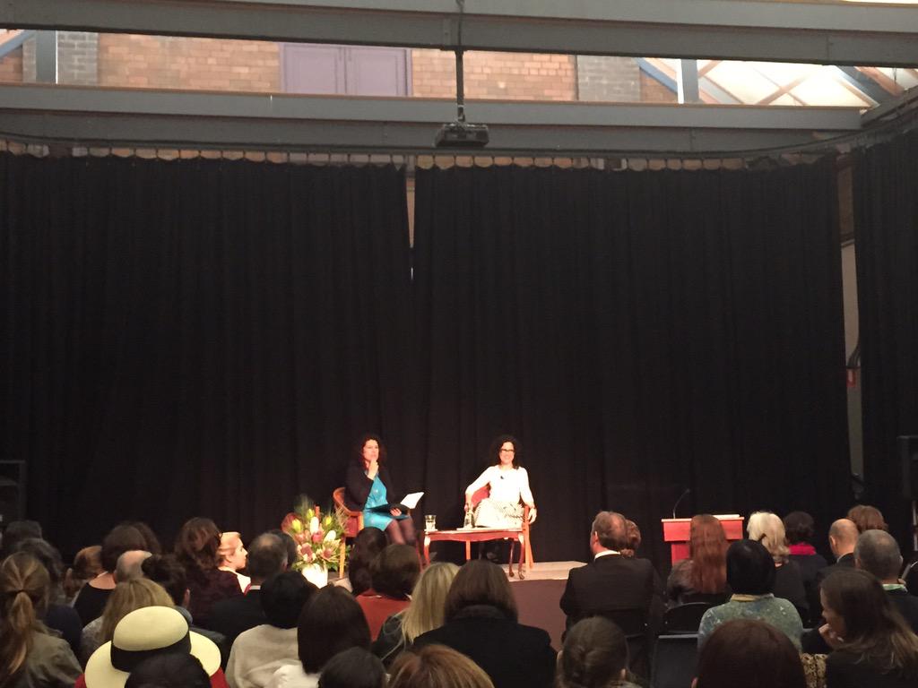 @RebeccaHuntley2 and <a href="/annabelcrabb/">Annabel Crabb</a>  giving up their Friday's to launch the new SGHS centre #sydneygirlshigh