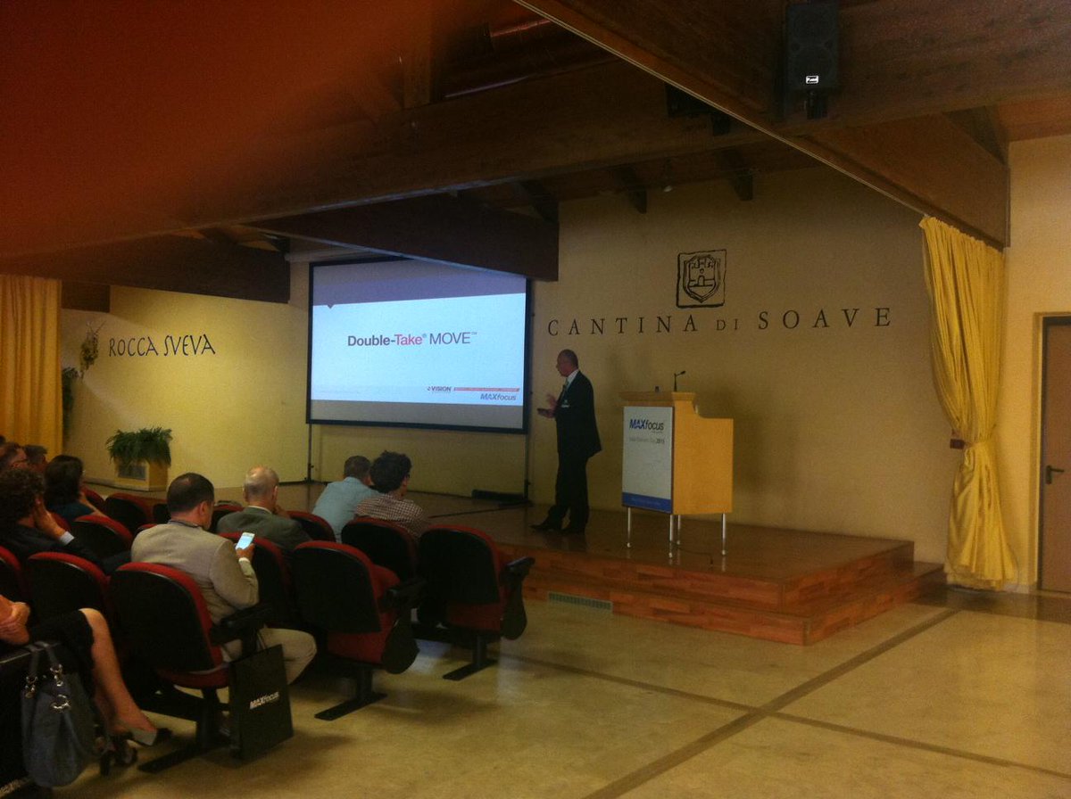 Angeyep's tweet photo. #FiorenzoToffoli Director Regional Sales #VSI_EMEA presenting #VSI_DoubleTake @MAXfocus #ITPartnersDay #Soave #Italy http://t.co/t69S6lxxt1
