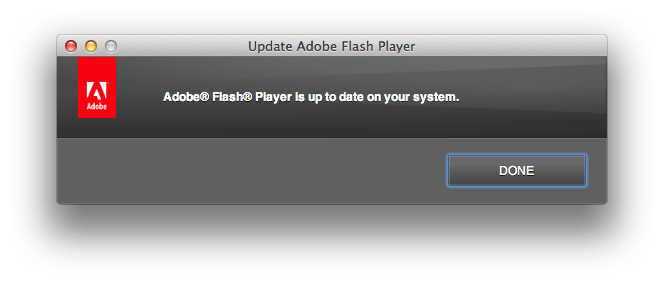 fjordaan's tweet image. And then, when you click 'Done', it takes you to the Update Flash Player Now page #adobefail