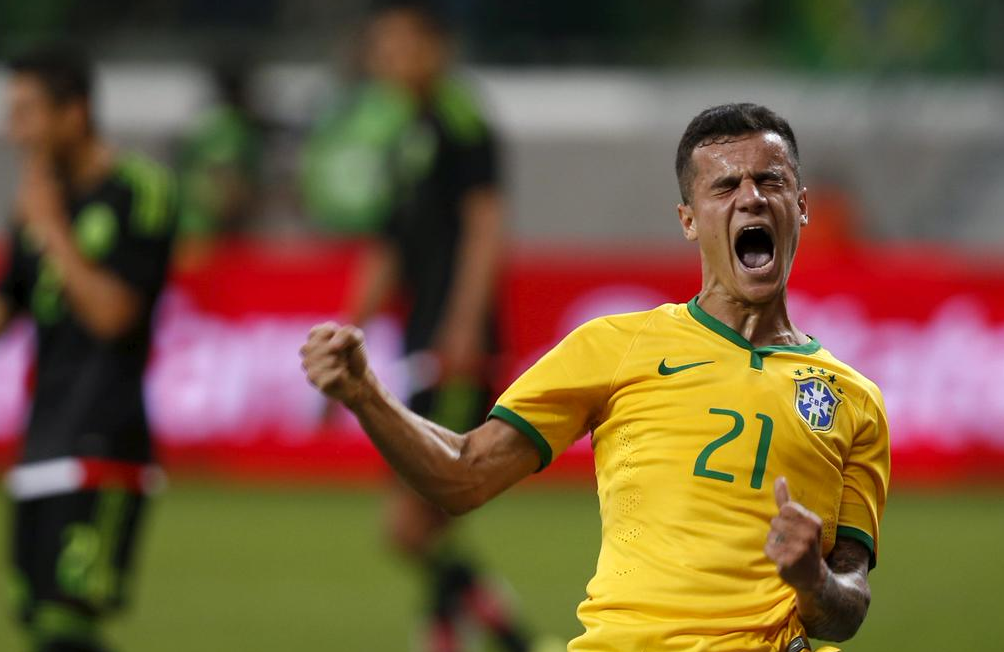 Happy 23rd birthday to Philippe Coutinho. He scored his first international goal for Brazil vs. Mexico this week. 