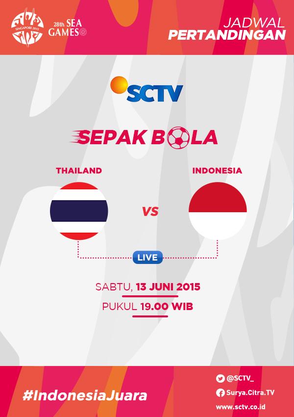 Sesaat lagi semifinal sepakbola #SEAGames2015 dimulai. 

INDONESIA vs THAILAND

Pkl 19.00 WIB. #IndonesiaJuara