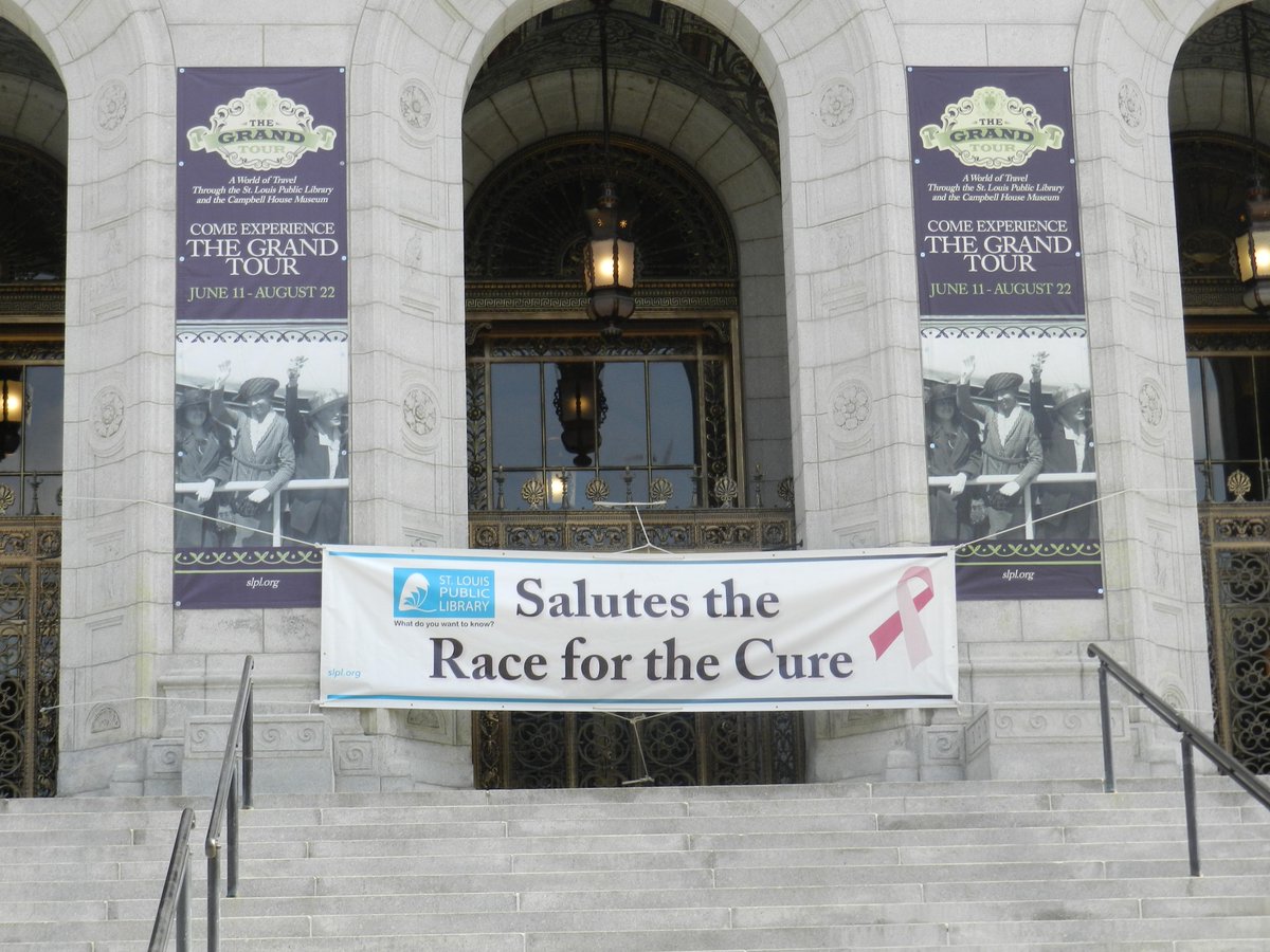 STLpubLibrary's tweet image. The @STLpubLibrary welcomes the Susan G. Komen St. Louis Race for the Cure® this weekend! @KomenSTL #KomenSTLRace