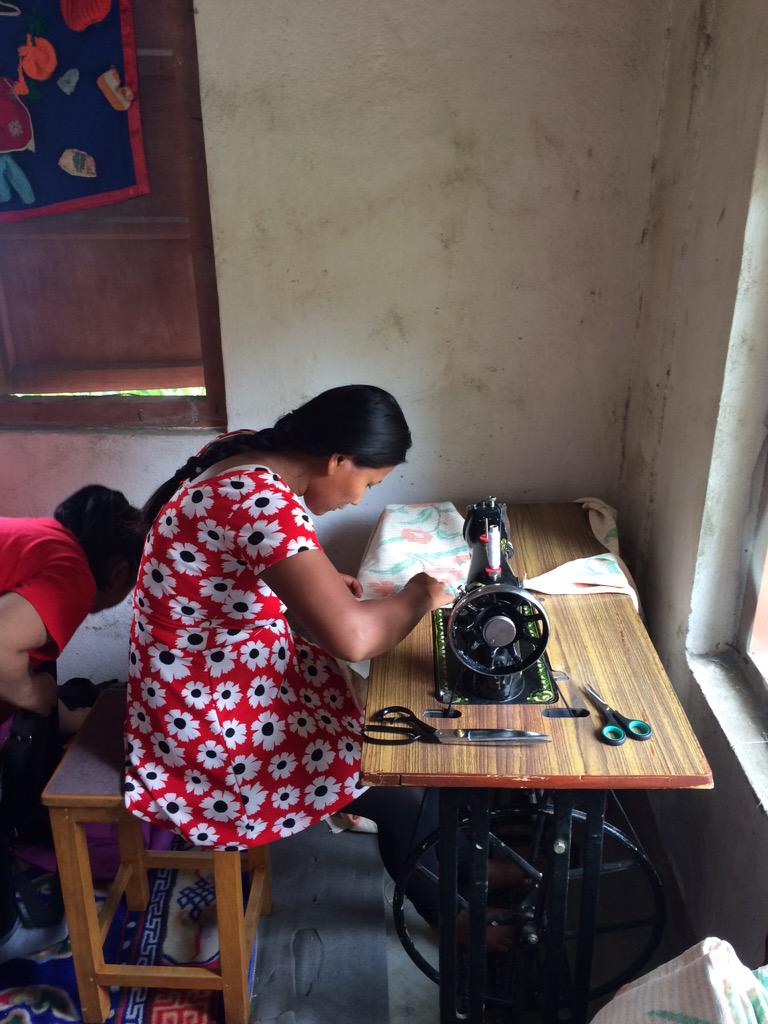 TbsKathmandu's tweet photo. One of our charities girls working hard today in their temporary home - we will help them finish off building http://t.co/NIBJ1ZMFbh