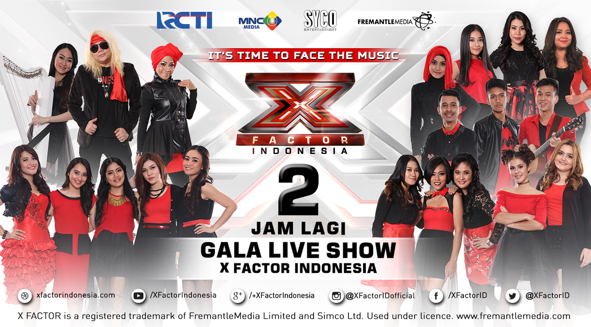 2 JAM lagi ya X Fellas!! GALA LIVE SHOW #XFactorID Tayang, malam ini, jam 21.00 di <a href="/OfficialRCTI/">RCTI</a>