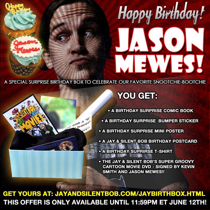 HAPPY BIRTHDAY JASON MEWES!!! Celebrate with & grab one of these  