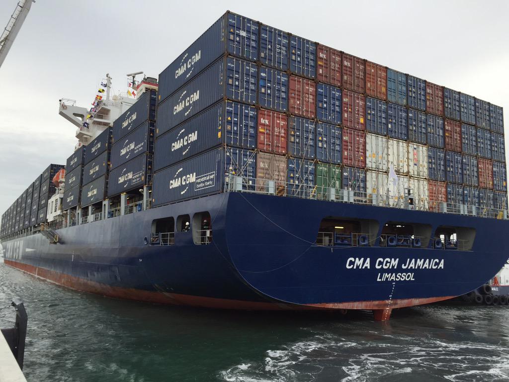 The ultimate move in day...Grand opening of <a href="/canaveralport/">Carnival</a> new container terminal. #moveinday